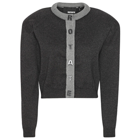 Rotate Firm Knit Cardigan, Phantom Combi